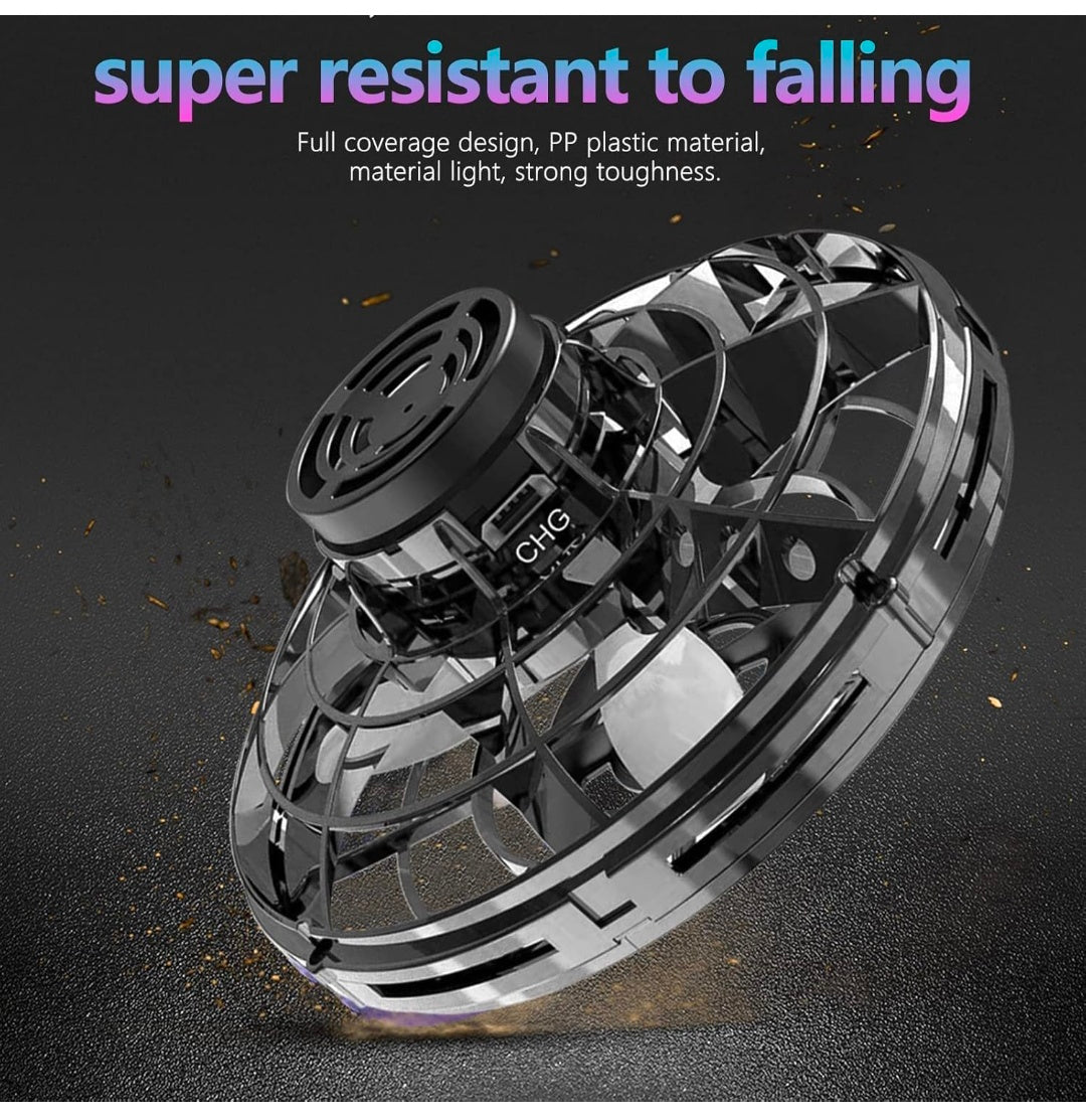 FLYNOVA UFO Flying Spinner Ball for Children,Adult | USB Rechargeable Built-in RGB Lights 360 Rotating Magic Controller